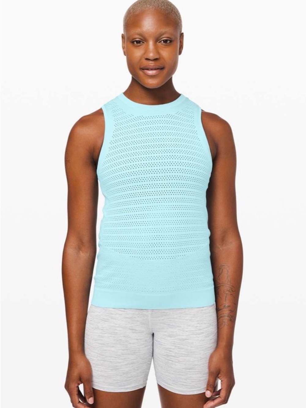 Lululemon Breeze By Muscle Tank II *Squad Sea Frost